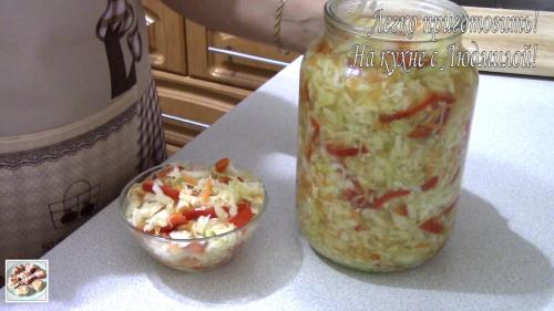 Маринованный перец с чесноком быстрого приготовления. Маринованная капуста со сладким Перцем! Самый быстрый способ готовки!