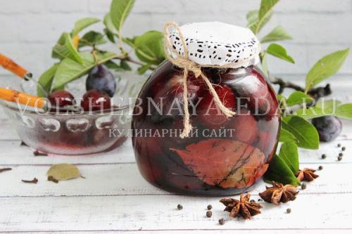 Консервирование слив, как маслины. Маринованные сливы — лучший рецепт!