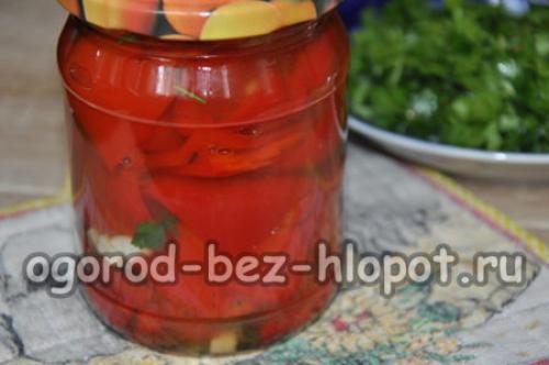 Маринованный болгарский перец с петрушкой на зиму. Маринованный сладкий болгарский перец с петрушкой и чесноком на зиму