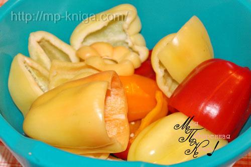 Перец в сладкой заливке с чесноком. Болгарский перец в сладкой заливке с чесноком