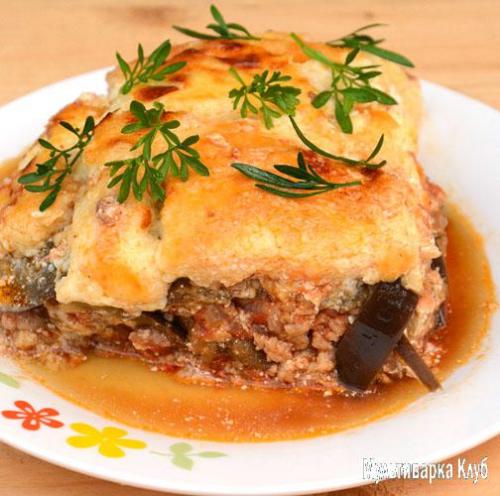 Мусака с картофелем и баклажанами в мультиварке. Греческая мусака в мультиварке
