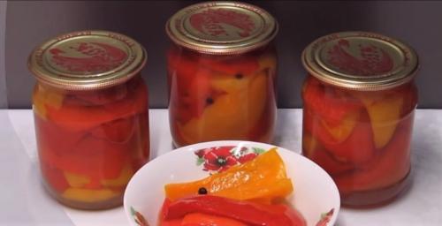Перец маринованный без масла. Маринованный перец болгарский на зиму без масла