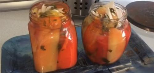 Перец маринованный без масла. Маринованный перец болгарский на зиму без масла