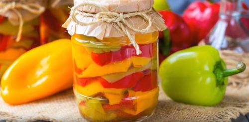 Перец маринованный без масла. Маринованный перец болгарский на зиму без масла