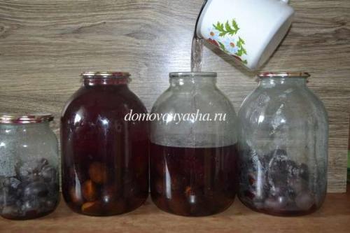 Компот из слив на зиму с косточками без стерилизации. Компот из слив на зиму на 3 литровую банку без стерилизации