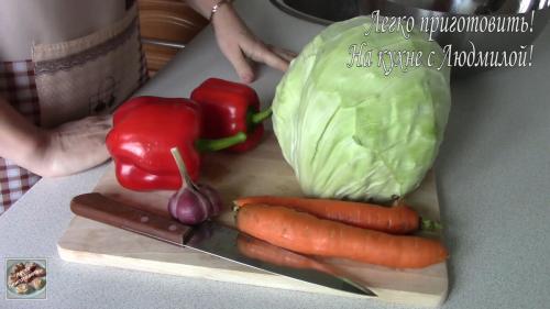 Маринованный перец с чесноком быстрого приготовления. Маринованная капуста со сладким Перцем! Самый быстрый способ готовки!