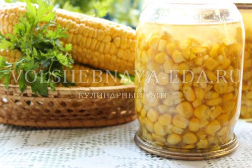 Маринованная мини кукуруза на зиму. Консервированная кукуруза на зиму