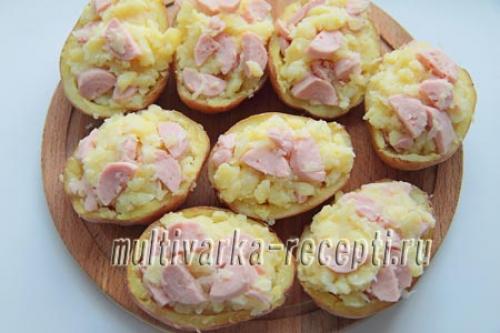 Картошка с фаршем в микроволновке. Фаршированный картофель в микроволновке