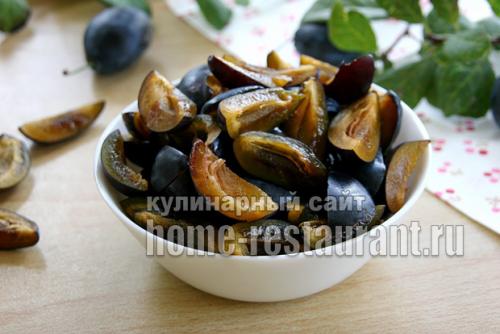 Жареные сливы на зиму. Варенье из сливы без косточек на сковороде