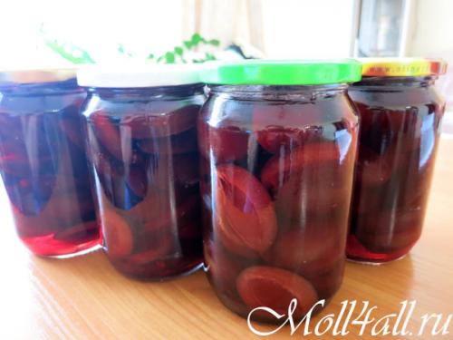 Как закрыть сливы целиком на зиму.  Сушим (вялим) сливу 01