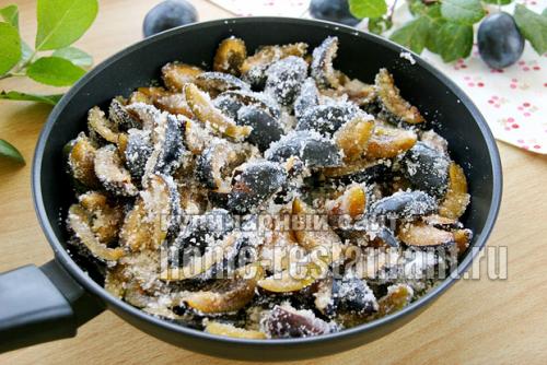 Жареные сливы на зиму. Варенье из сливы без косточек на сковороде