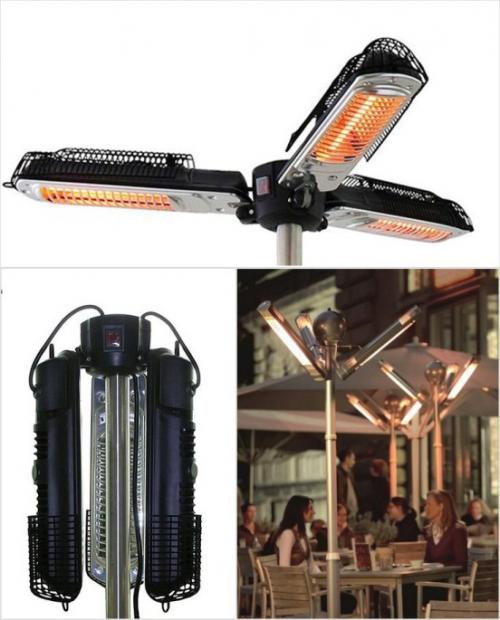 Беседки с обогревом. Электрические уличные обогреватели