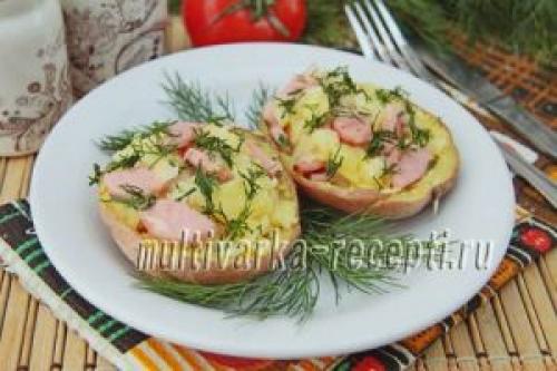 Картошка с фаршем в микроволновке. Фаршированный картофель в микроволновке