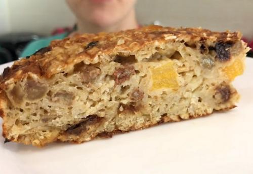 Торт с овсяными хлопьями. Диетический тортик из овсянки без муки и сахара