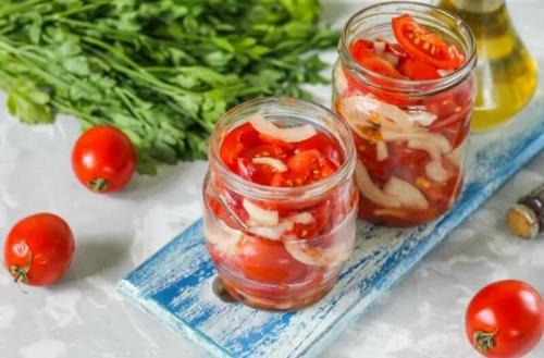 Как закрыть крупные помидоры порезанные на зиму без стерилизации. Помидоры резаные с маслом и луком — самые вкусные рецепты на зиму