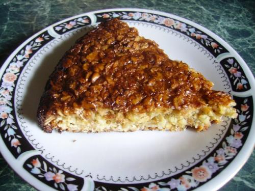 Яблочный пирог с овсянкой и манкой. Шарлотка с яблоками без муки, с овсянкой