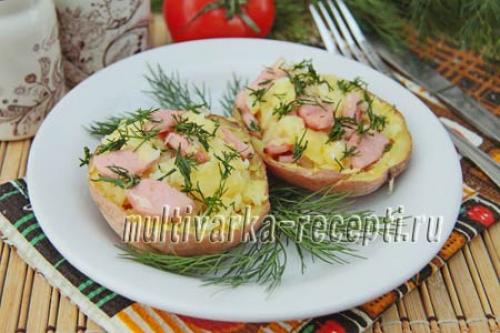 Картошка с фаршем в микроволновке. Фаршированный картофель в микроволновке