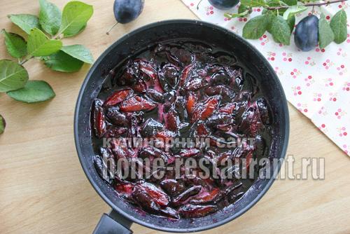 Жареные сливы на зиму. Варенье из сливы без косточек на сковороде