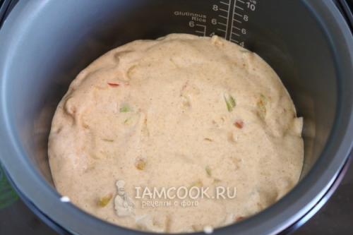 Шарлотка с овсянкой. Овсяная шарлотка с яблоками 07