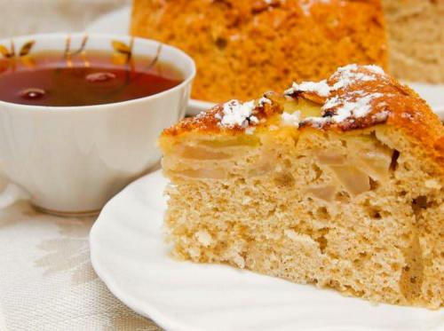 Шарлотка без яиц и кефира. Как приготовить шарлотку без яиц 01