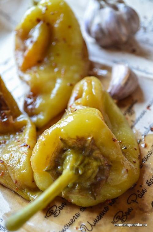 Жареный перец на зиму без воды. Рецепт 2, пошаговый: жареный болгарский перец