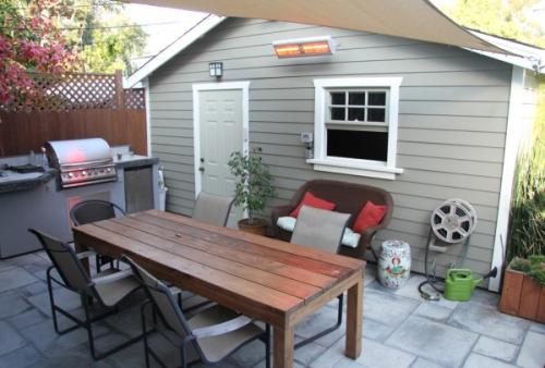 Беседки с обогревом. Электрические уличные обогреватели