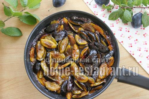 Жареные сливы на зиму. Варенье из сливы без косточек на сковороде