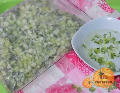 Можно ли хранить свежие огурцы в морозилке. Замораживаем огурцы для приготовления окрошки