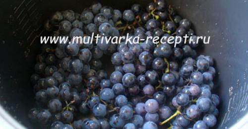 Виноградный сок в мультиварке. Компот из винограда в мультиварке