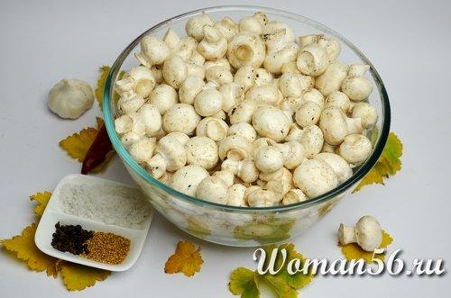 Мариновані гриби шампіньйони на зиму рецепт. Маринованные шампиньоны в домашних условиях