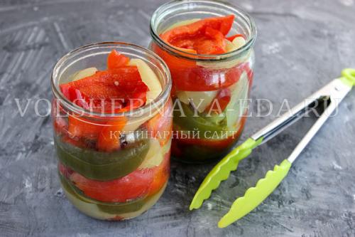 Перец в медовом маринаде с чесноком. Маринованный перец с медом