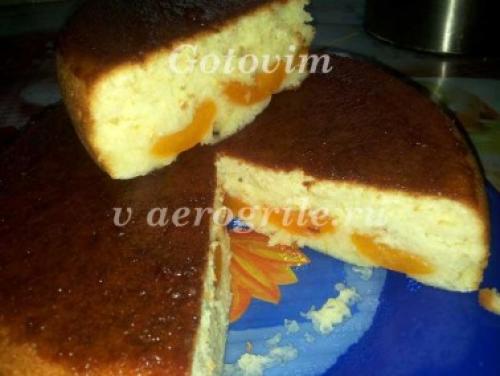 Пирог на кефире с персиками в мультиварке. Кекс на кефире с персиками в мультиварке