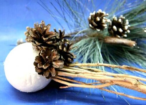 Дерево из шишек. Дерево-топиарий из шишек своими руками