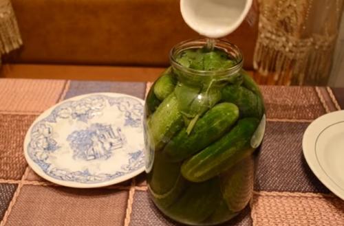Как солить огурцы с уксусом. Хрустящие соленые огурцы холодным способом. Рецепт на 3 литровую банку