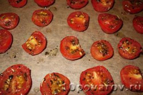 Вяленые помидоры рецепт в духовке. Вяленые помидоры в духовке