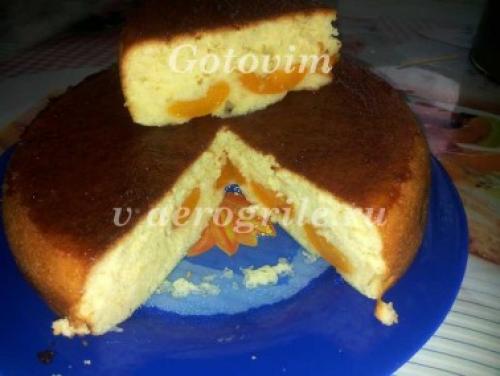 Пирог на кефире с персиками в мультиварке. Кекс на кефире с персиками в мультиварке