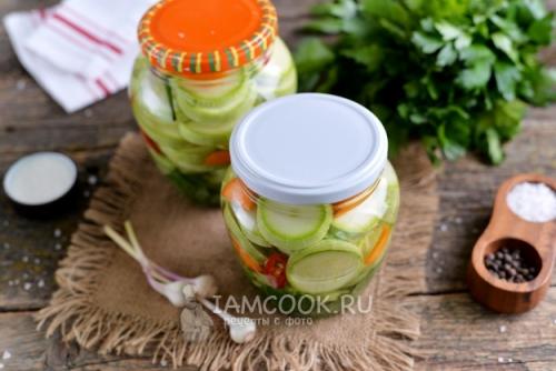 Сладкие кабачки на зиму консервация.  Замороженные кабачки 04