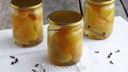 Консервированные груши на зиму в банках. Варенье из груш с маком 20