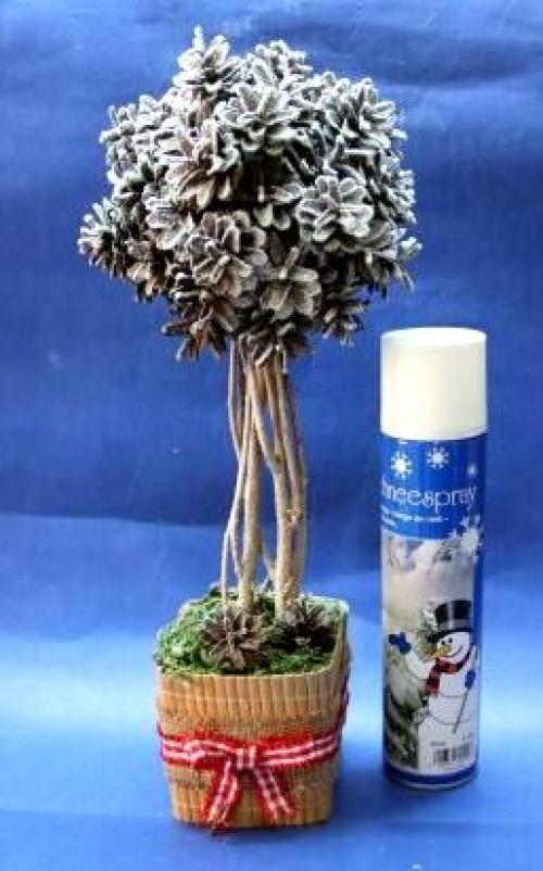 Дерево из шишек. Дерево-топиарий из шишек своими руками