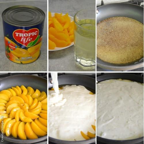 Постный пирог с персиками в мультиварке. Тарт Татен с персиками (постный)