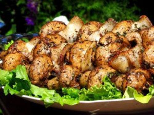 Як маринувати гриби шампіньйони для гриля. Как мариновать шампиньоны для гриля