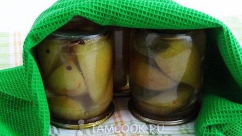 Консервированные груши на зиму в банках. Варенье из груш с маком 19