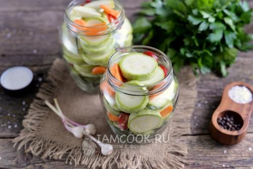 Сладкие кабачки на зиму консервация.  Замороженные кабачки 03