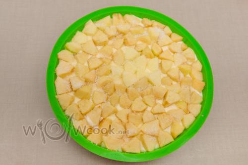 Творожная запеканка с яблоками на сковороде. Самая нежная творожная запеканка с яблоками