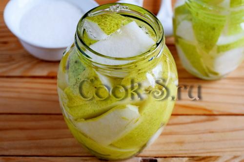 Груши, консервированные дольками 03