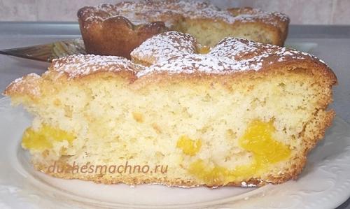 Шарлотка с персиками без яиц. Шикарная шарлотка с персиками