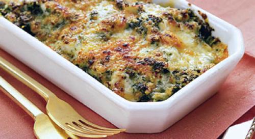 Запеканка из шпината с яйцом и сыром. Запеканка из шпината с сыром фета 01