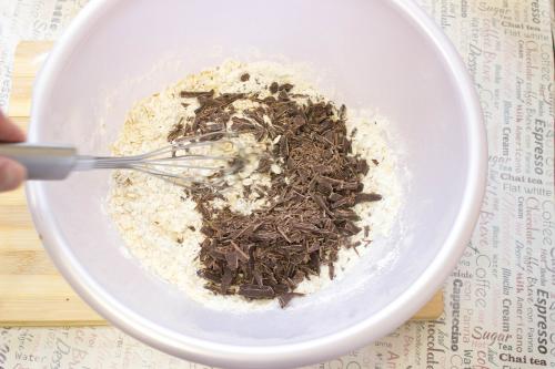 Шарлотка с овсянкой и яблоками без муки. 