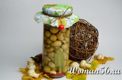 Мариновані гриби шампіньйони на зиму рецепт. Маринованные шампиньоны в домашних условиях