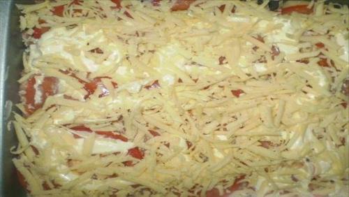 Картошка с фаршем слоями на сковороде. Картофель с фаршем в духовке под сыром